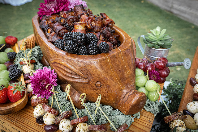 Cocktail food arrangement The Manor on St Lucie Crescent Wedding captured by Stuart Wedding Photographer Heather Houghton Photography