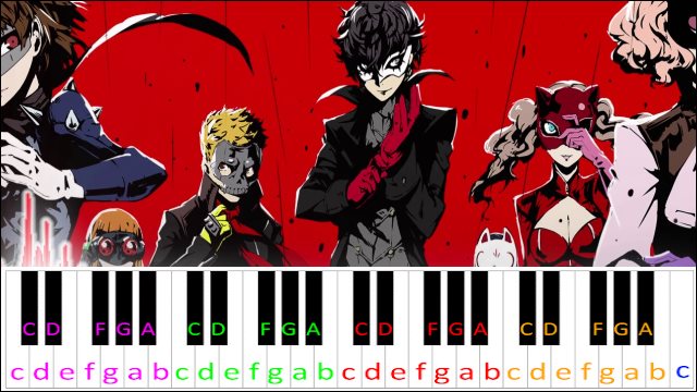Life Will Change (Persona 5) Piano / Keyboard Easy Letter Notes for Beginners