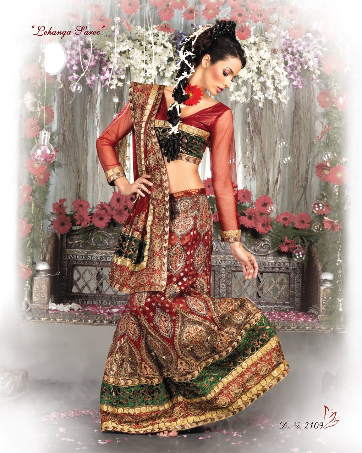 SHE FASHION CLUB: Wedding Bridal Lehenga Sarees