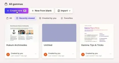 Cara Membuat Media Pembelajaran PPT dengan AI Gamma App secara Cepat dan Efektif