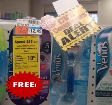 free venus razors cvs