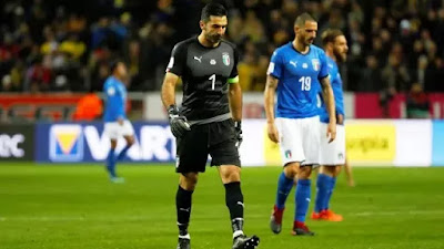 Italia Dikalahkan Swedia di Leg Pertama Playoff Piala Dunia 2018