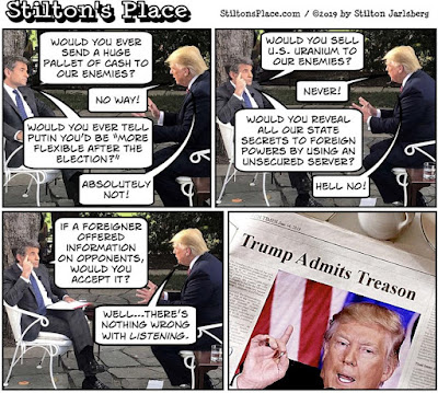 stiltonâ€™s place, stilton, political, humor, conservative, cartoons, jokes, hope nâ€™ change, trump, stephanopoulos, opponents, information, hillary, obama, treason, ABC News