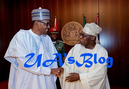 JUST IN: At Last, Buhari Meets Gov. Fayose, His Arch-enemy Face-to-face, Obasanjo Too In Aso Rock