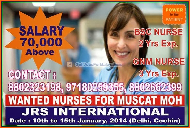 Wanted Nurses For Muscat