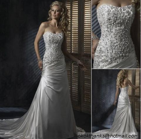 Diamond wedding dress