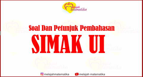 Soal Matematika Dasar SIMAK UI Tahun 2009 - 921