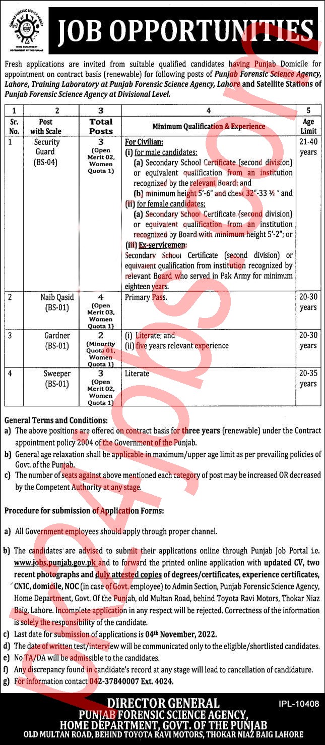 PFSA Jobs 2022 – Government Jobs 2022