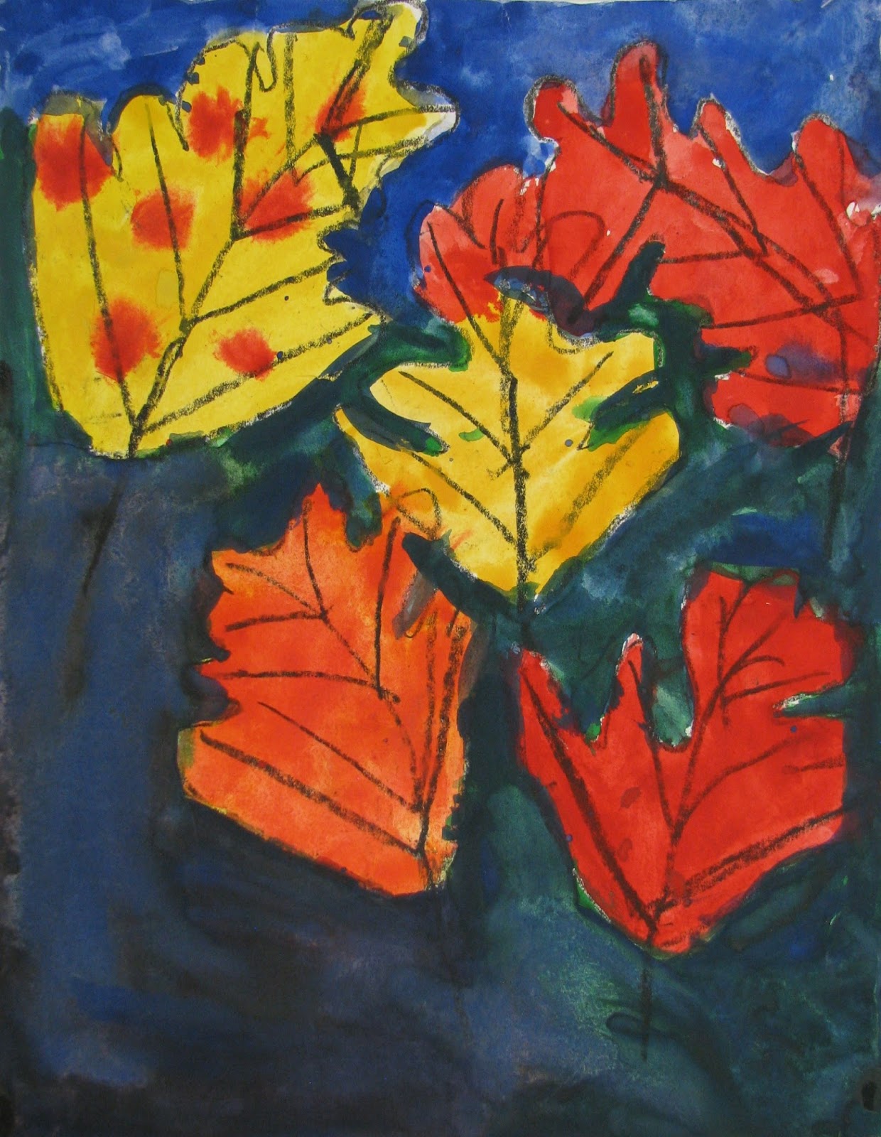 Art Lesson Plans K-12: 1St Grade, Warm And Cool Leaves