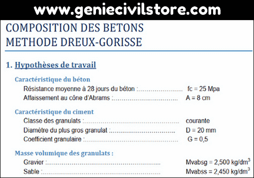 Formulation du Béton (Dreux Gorisse)