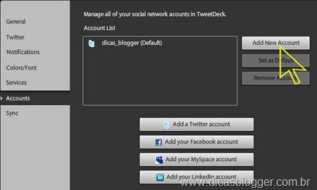 Accounts Tweetdeck