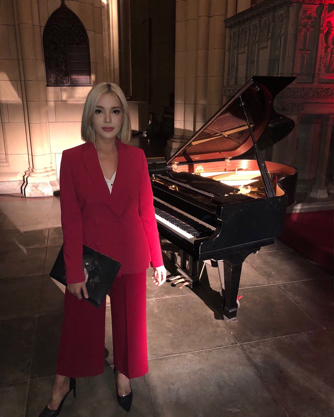 Trixie Maristela – Most Famous Filipina Transgender in Pretty Red Dress Instagram