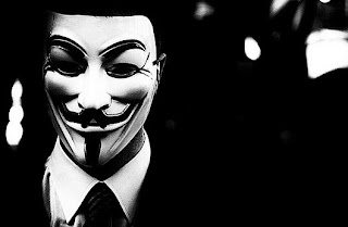Anonymous in Guy Fawkes mask