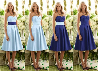 Blue Bridesmaid Dresses 2011