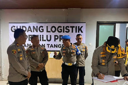 Logistik Pemilu Aman: Kapolres Metro Tangerang Kota Tinjau Gudang Penyimpanan