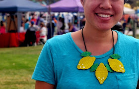 Proudly wear your DIY Cardboard Beaded Necklace out!