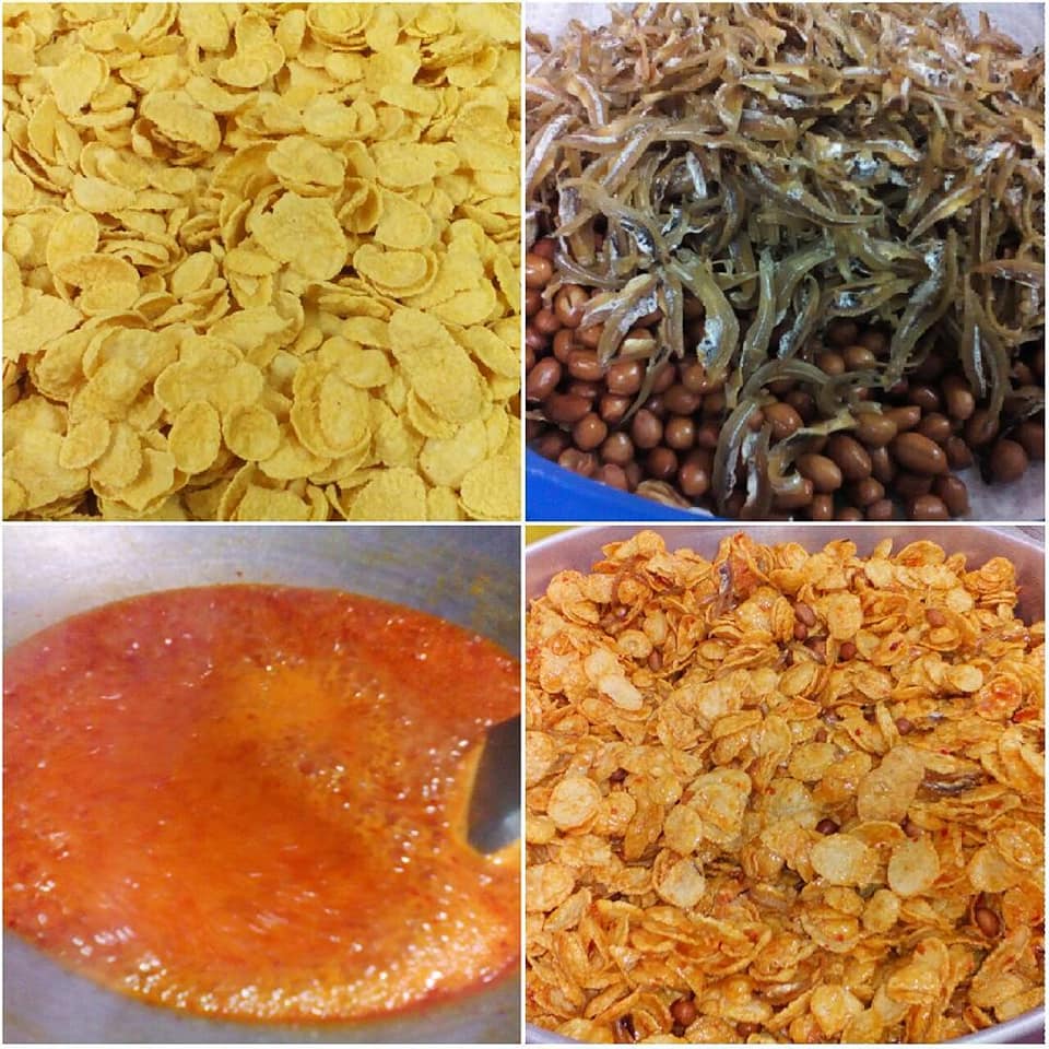 Resepi Kerepek Cornflake Pedas  Resepi malaya turun-temurun