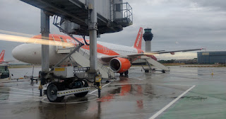 Miserable Manchester and our plane