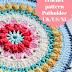 Haakpatroon van een vrolijke pannenlap/Crochet pattern potholder