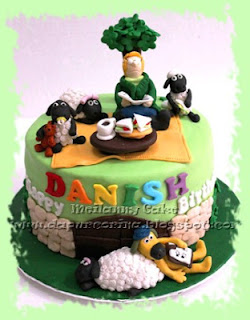 kue ulang tahun shaun the sheep