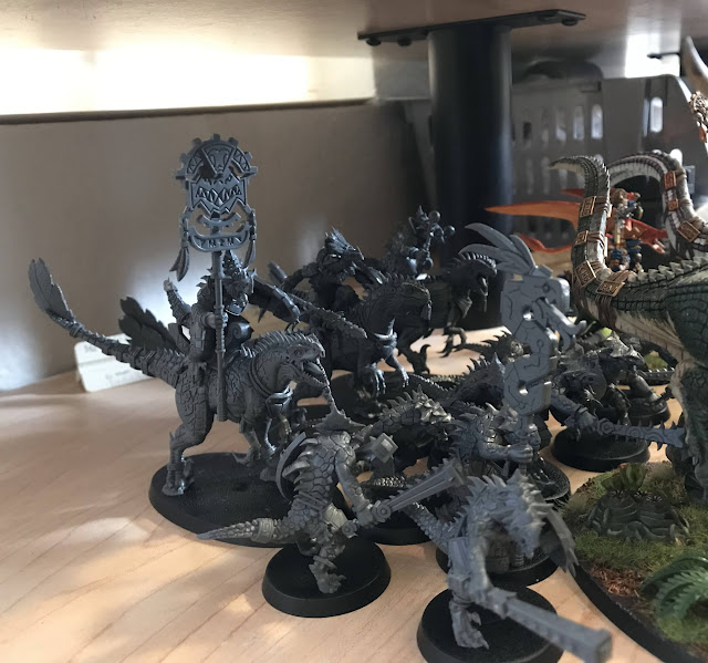 Painted Age of Sigmar Seraphon Army