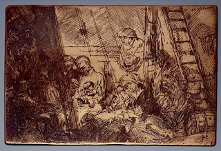 Rembrandt's Etching from a Copper Plate