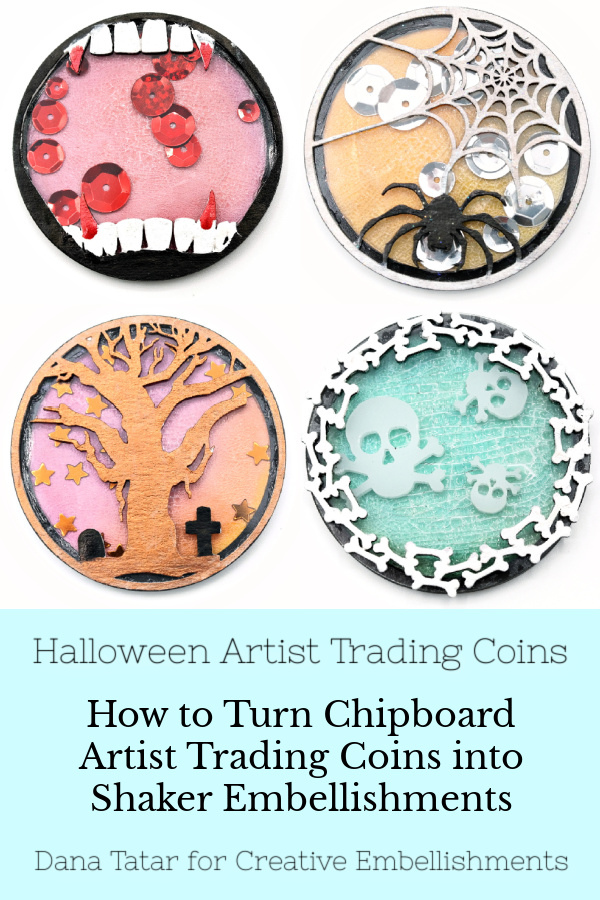 Halloween Artist Trading Coin Shaker Set