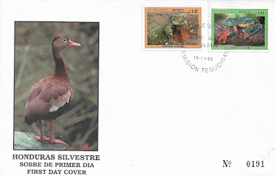 FDC "Faune sauvage sylvestre" - Honduras 1995