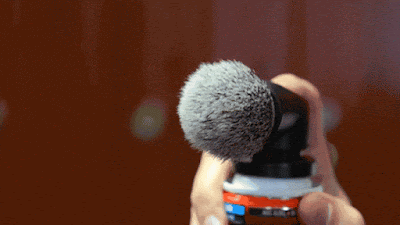 Evolution Shave Brush - AWESOME Shaving Cream Can Brush, It Serves As A Cream Dispenser And Shaving Brush