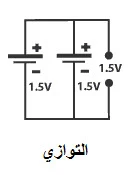 التوصيل على التوالي على التوازي ـ البطاريات ـ قانون أوم