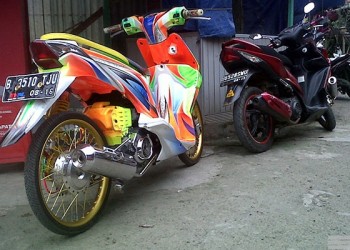 Gambar Modifikasi Motor Honda Beat Warna 