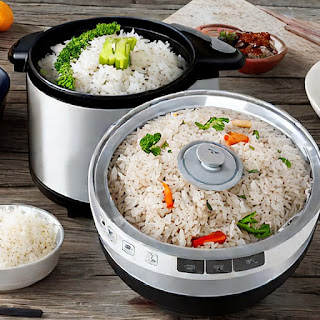 Using a rice cooker