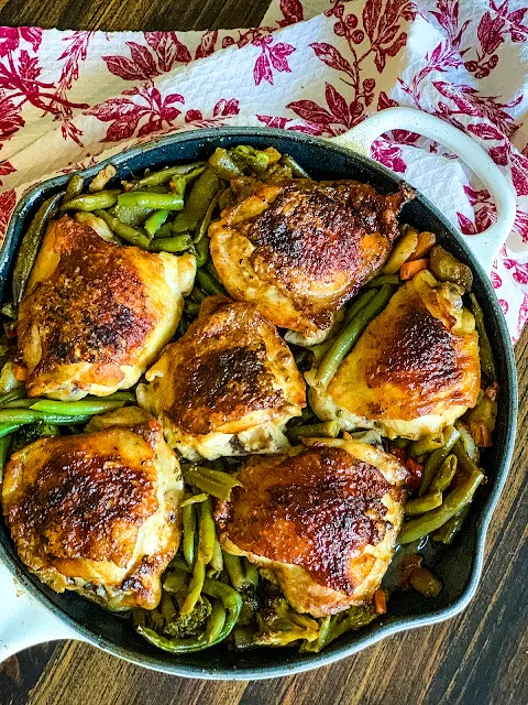 Crispy Garlic Butter Chicken Thighs are easy enough for a weeknight dinner and taste like you ordered it at a fine dining restaurant. The ultra crispy skin is most stunningly created by using a particular technique.