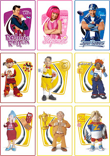 imprimir personajes de lazytown