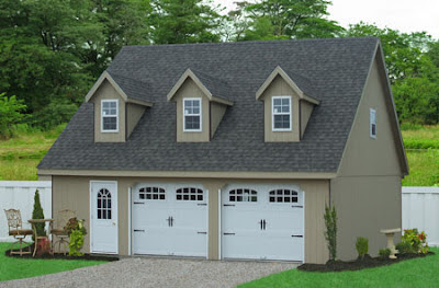 dimensions for a two car garage in PA