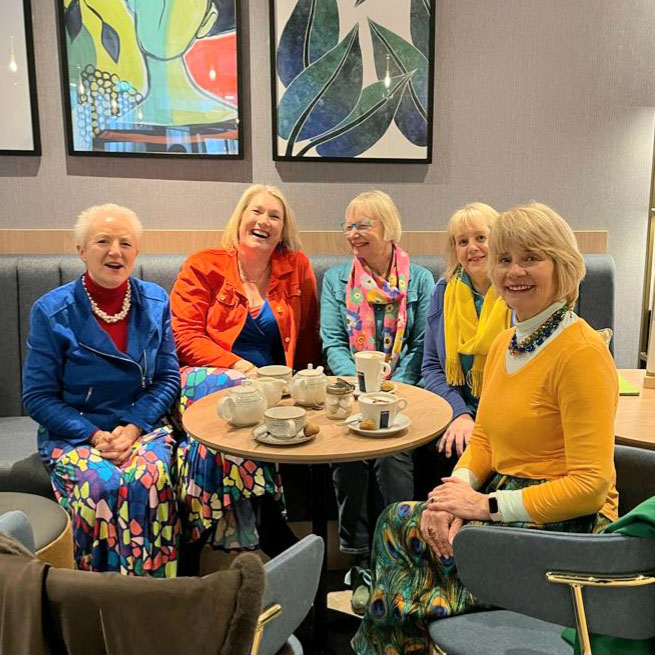 Five colourful mid life women meet in Birmingham, a highlight in Is This Mutton's account of March 2023