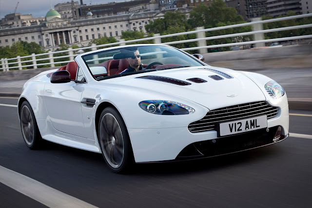 ASTON MARTIN V12 VANTAGE ROADSTER Refined English motoring meets the open air in the Aston Martin V12 Vantage Roadster (£150,000; roughly $233,000). Like its hardtop counterpart, the Roaster is powered by a naturally-aspirated, 6.0L V12 engine pumping out 510 hp and mated to a six-speed gearbox 