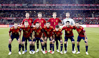 SELECCIÓN DE ESPAÑA. Temporada 2021-22. Sergio Busquets, Aymeric Laporte, Pau Torres, Unai Simón. César Azpilicueta, Dani Olmo, Pablo Sarabia, Raúl De Tomás, Gavi, Carlos Soler, Jordi Alba. SELECCIÓN DE ESPAÑA 1 SELECCIÓN DE SUECIA 0. Domingo 14/11/2021, 20:45 horas. Clasificación para la Copa del Mundo de Catar 2022, fase de grupos de Europa, Grupo B, 10ª jornada. Sevilla, España, estadio de La Cartuja