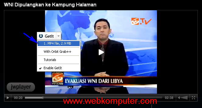 Cara download video metro tv, liputan 6 sctv, indosiar 