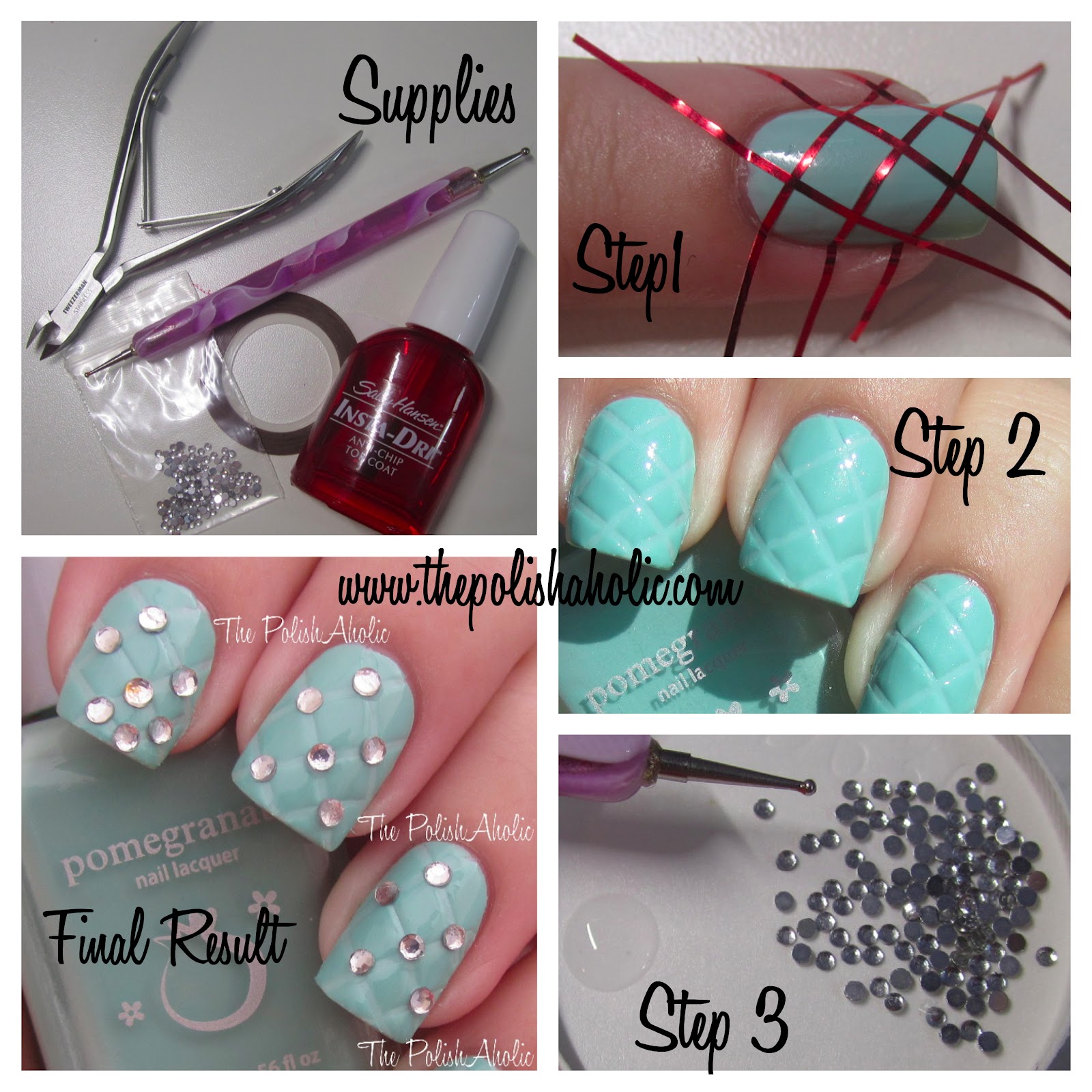 ... Cellairis Nail Art Series #1: Studded Quilting! Tutorial + Giveaway