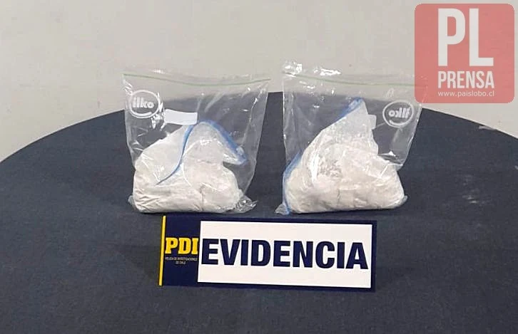 PDI incauta 2 kilos de cocaína