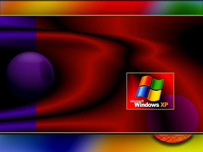 Windows XP Wallpaper 1024 768 - Purple Sphere Red Mix Color