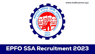 EPFO SSA Recruitment 2023 - Apply Online For Latest 2859 Social Security Assistant & Stenographer Job Vacancies