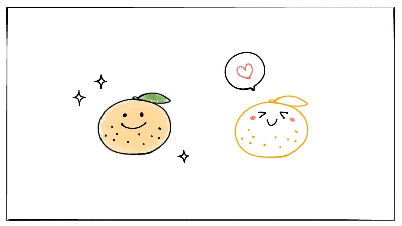 簡単なみかん オレンジ のイラストの描き方 遠北ほのかのイラストサイト 簡単なみかん オレンジ のイラストの描き方 遠北ほのかのイラストサイト