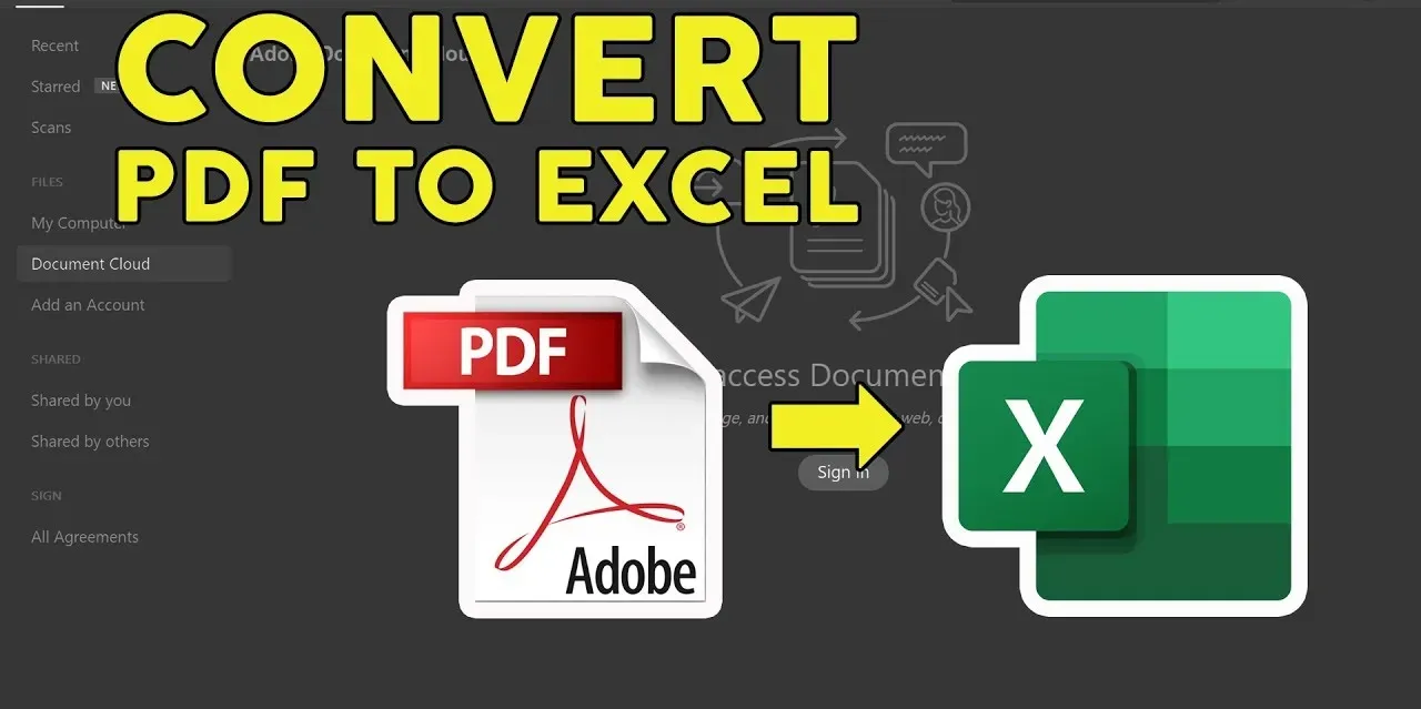 How to Convert PDF to Excel