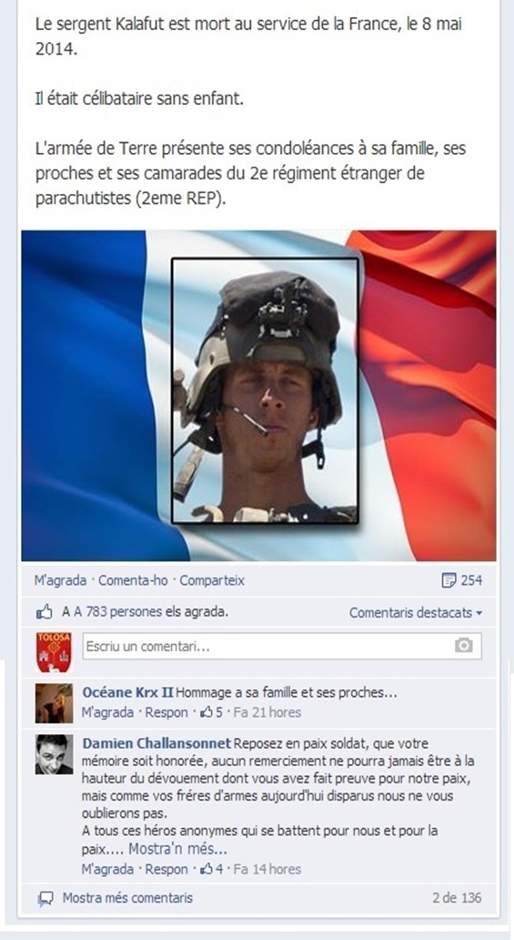Kalakut mòrt un 8 de mai de 2014 2 C