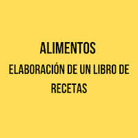 alimentos: elaboración de un libro de recetas