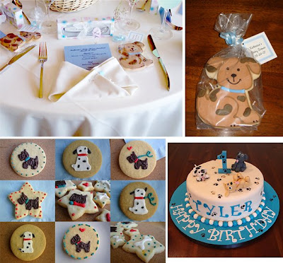 Baby's first birthday party ago looking for ideas for her son's puppy-themed 