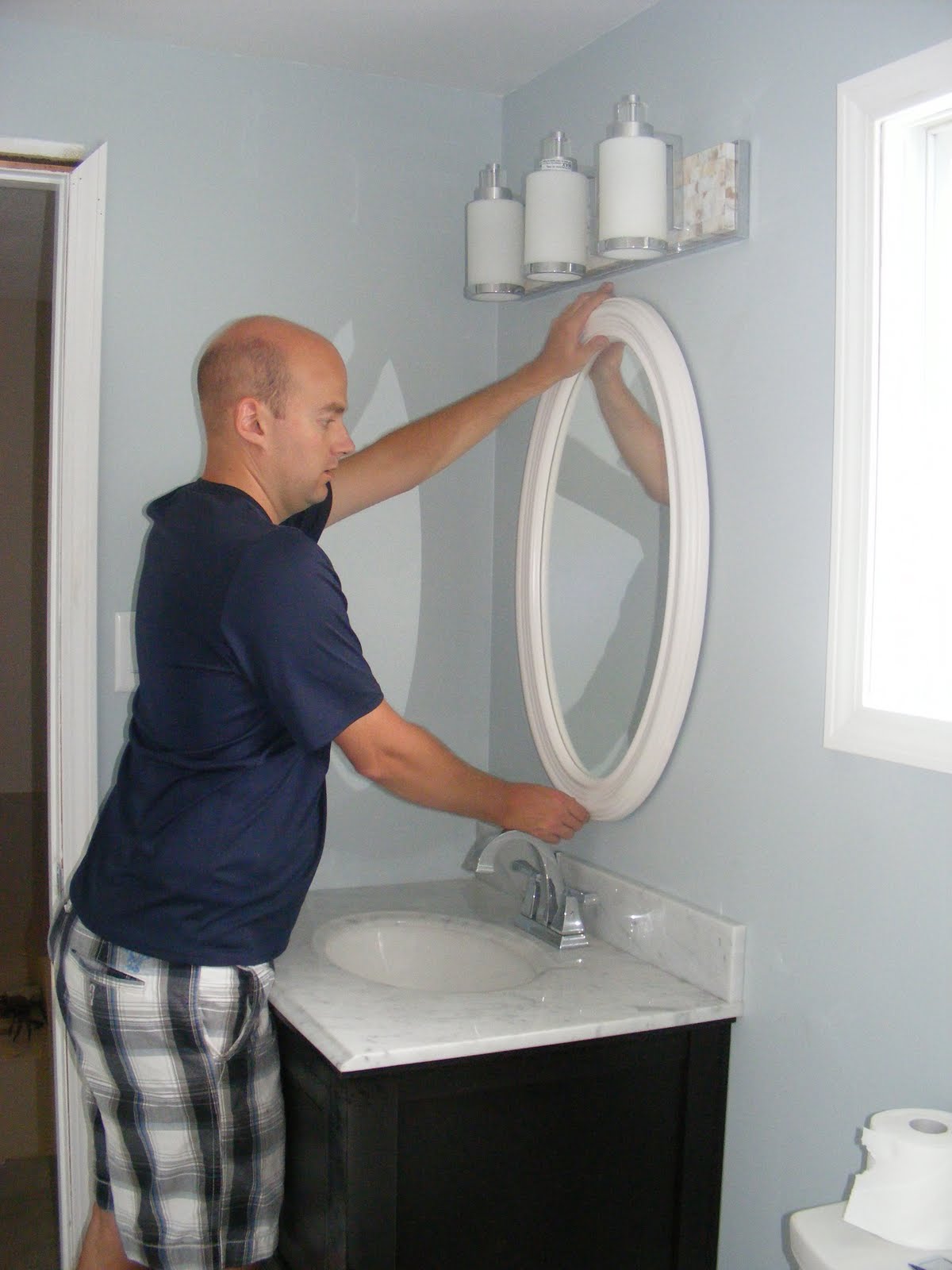 traditional bathroom mirrors DIY by MRC