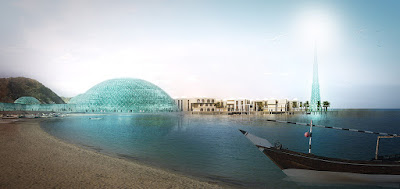 Perspective 3d logements Mascate Oman faisabilité